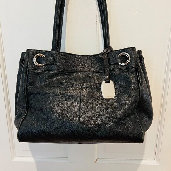 B. Makowsky black leather shoulder bag - Picture 14 of 16